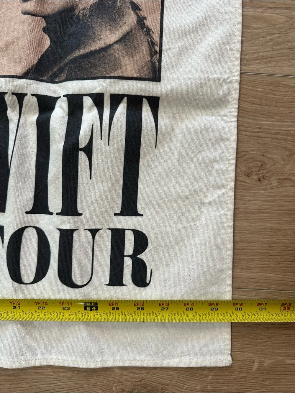 Taylor Swift Beige Poster Wall Tapestry with Pastel Collage
